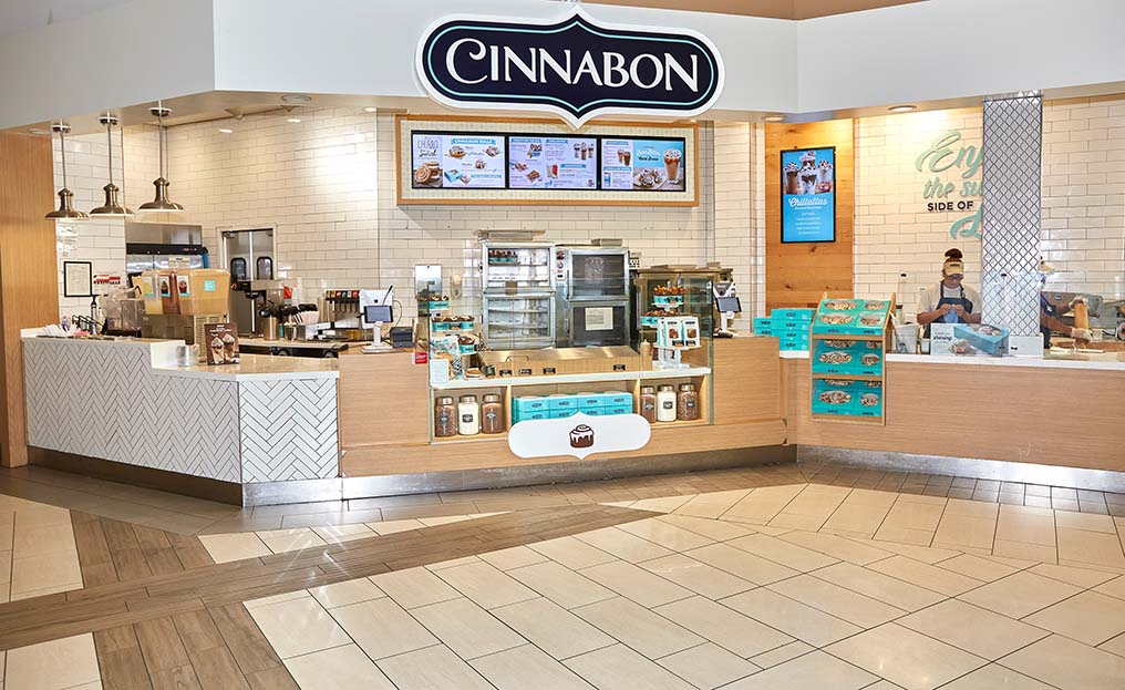 Cinnabon counter